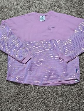 Walt Disney World 50 XXL Plus Size Spirit Jersey Sweater Sweatshirt Sequin Top